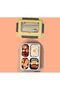 Lunch Box, 4-3-2-Compartment, 1100ML, Microwave & Dishwasher Safe, BPA Free (Yellow 318) - 3