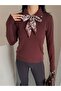 Long Sleeve Premium Quality Knitwear Sweater with Scarf - 6