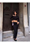 Women's Sandy Fabric Skirt Blouse Bottom Top Set - 4