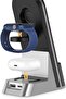 Green 7 in 1 Dual Coil Max Wireless Charger 15W - Black - 4