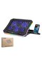 Hadron dcxaa8 notebook cooler 6-fan + phone stand 14-18 rgb black - 2