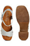 Women Metallic Pleather Clog Sandals in Silver - 5