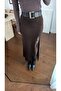 Tricot Skirt with Lace Splitting