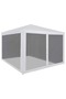 Party Tent with 4 Mesh Sidewalls 3x3 m
