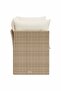 Garden Sofa with Cushions 2-Seater Beige Poly Rattan - 4