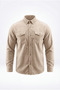 Men's Velvet Shirt Long Sleeve with Pockets / Casual & Stylish Comfortable Fit