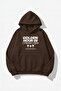 Unisex Soft Textured Golden Hour Printed Design Oversized 3 Thread Hoodie Sweatshirt