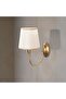 Modern Gold Antique Sconce Cream Fabric Lampshade E27 Lampholder Living Room Bedside Wall Lamp,Pardo-3031