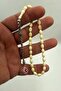 White Crescent and Star Ankle-Length Barley Cut Amber Rosary