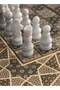 Handmade Persian Khatam Chess Set with Backgammon and Marble Stone Pieces – A Timeless Mas - 7