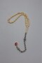 White Crescent and Star Ankle-Length Barley Cut Amber Rosary - 2