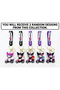 2-Pack Mystery Kuromi Keychain Set 2 Random Designs 3D Silicone Anime Kawaii Bag Car Key Backpack - 2