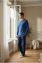100% Cotton New Season 2026 Buttoned Collar Men's Pajama Set - 2