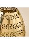 Cutout Detail Metal Vase - 18x18x20 cms - 3