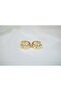 Kp140 Gold Geometric Triangle Laser Cut Thick Hoop Earrings (Length 10 mm)