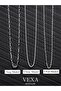 3-Piece Chain Necklace Set – Paperclip, Knitted and Oval Models – Gift Set with Special Box - 7