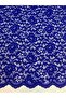 Cobalt Blue Cordone Lace Fabric – Floral Pattern
