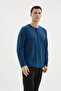 100% Cotton New Season Men's Button Collar Pajama Set - 2