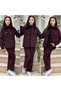 Girl's Seasonal Corduroy Shirt - Pants - Badi - 3-Piece Stylish Set - Holiday Wear - 2