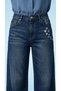 Women's 100% Cotton Wide Leg Baggy Jeans - 3