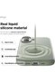 Magnetic Liquid Silicone For iPhone 17 case cover [Camera Control Button] - Khaki Green - 6