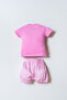 Baby Girl Pink Shorts Set - 4