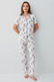 Women's White Shirt Pajama Suit - 2