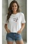 Women's Star Girl Printed Crew Neck Tshirt - 3