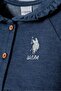 Baby Girl Buttoned Collar Embroidered Summer Regular Fit Blue Dress Usb2967-C-V1 - 2