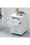 Stazion 3 Drawer Mobile Storage Unit White - 4