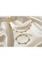 Steel 316L Zircon Stone Star Model Necklace Bracelet Set - 4