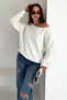 Women's Shoulder Detail Fleece Sweatshirt – Comfortable & Feminine Style - 2