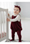 Velvet romper special boxed gift set %100 cotton baby girl-velvet luxury gift ready - 2