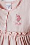 Baby Girl Crew Neck Embroidered Summer Regular Fit Pink Jumpsuit Usb3032-C-V1 - 2
