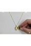 Steel 316L Zircon Stone Openable Inside Alya Necklace - 3