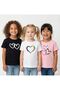 Children's 3 Pieces Printed Cotton Crew Neck T-Shirt