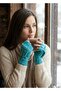 Women's Winter Friendly Wool Gloves with Cover - 2