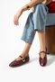 Women's Ballet Shoes with Gold Buckle, Stylish, Lightweight, Orthopedic, Noiseless Sole - 3