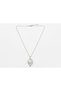 Steel 316L Zircon Stone Pearl Detailed Silver Color Necklace - 3
