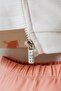 Baby Girl Zippered Collar Embroidered Summer Regular Fit White 3-Piece Baby Set Usb2990-C-V1 - 5