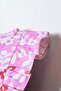 Baby Girl Square Collar Embroidered Summer Regular Fit Pink Baby Set Usb3005-C-V1 - 5