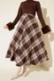 Women's Red Plaid Patterned Lumberjack Skirt