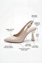 Élise Series Women's Pointed-Toe High-Heeled Slingback Shoes - 5