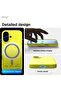 Magnetic Liquid Silicone For iPhone 17 case cover [Camera Control Button] - Neon Yellow - 7