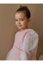 Pink Skirt Tulle Ruffled Belted Sleeve Tip Tulle Detailed Long Sleeve Girl Child Girl Baby Dress - 6