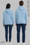 Lover Couple Combination Minnie Mickey Printed Hoodie Hooded Fleece-Lined Oversized Sweatshirt 2-Piece Set - 2