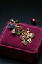 Ellipse Colorful Stone Earrings - 5