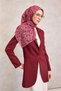 Cotton Polyester Soft Scarf with Purple Floral Pattern, Non-Slip Textured, Sturdy and Durable 90X90 - 2