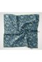 Cotton Polyester Scarf Blue-Butter Yellow Baby Blue Pastel Green Botanical Patterned Soft Textured Tok Duru - 5