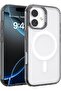 Air Clear for iPhone 17 case cover MagSafe compatible [13 feet Drop Tested] - Clear Black